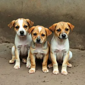 filhotes de cachorro abandonados