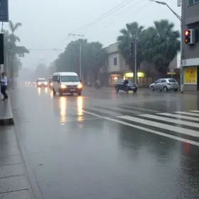 Diadema com chuva