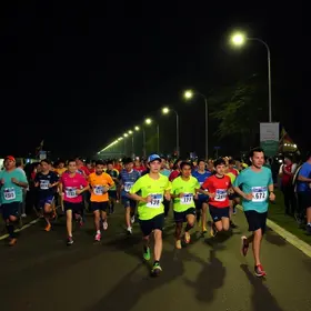 corrida noturna
