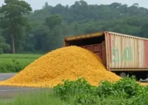 carreta com 50 toneladas de soja