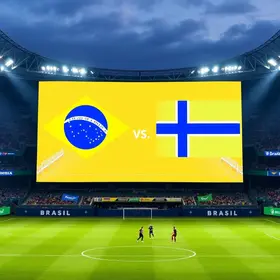Diadema telão Brasil x Noruega
