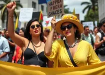 Erika Hilton e Josa Queiroz realizam ato em Diadema